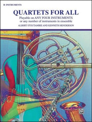 QUARTETS FOR ALL B FLAT TREBLE BOOK cover Thumbnail